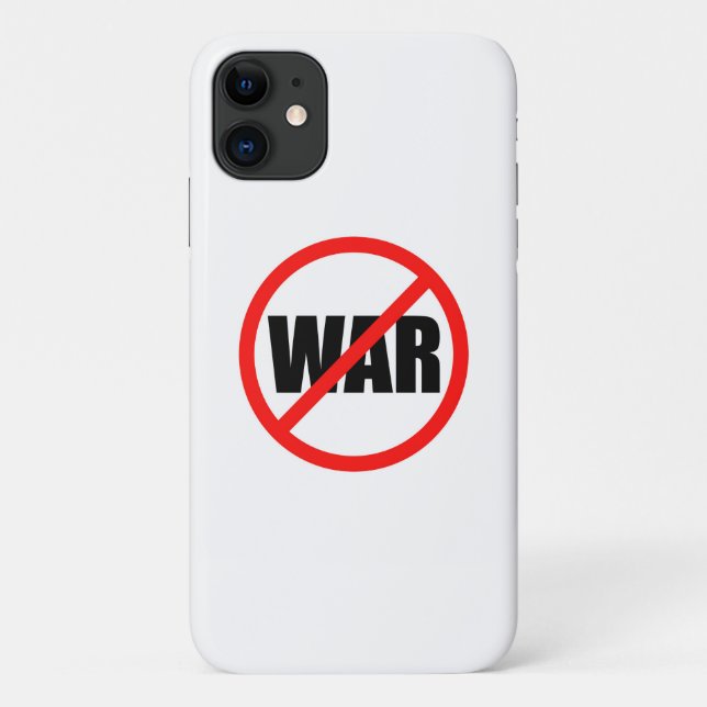 Capa Para iPhone 11 Símbolo Sem guerra (Verso)