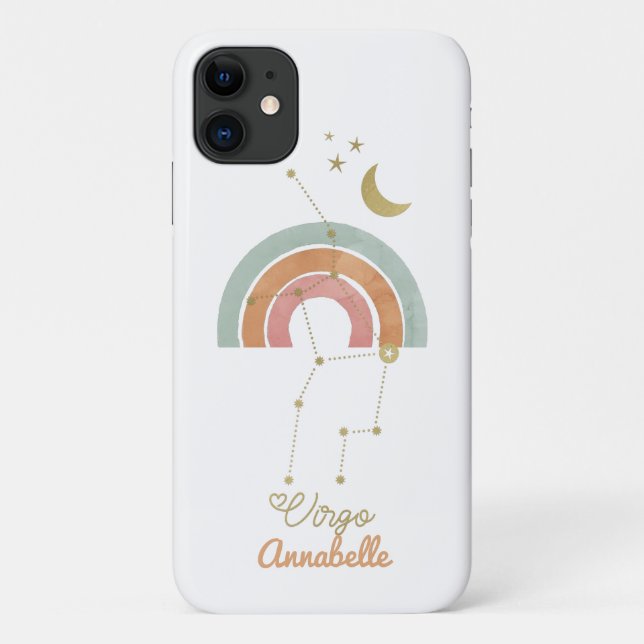 Capa Para iPhone 11 Símbolo Virgo Zodiac (Verso)