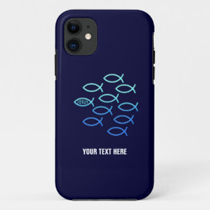 Capa Para iPhone 11 Símbolos de Peixes Cristãos