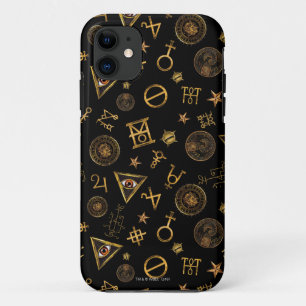 Capa Para iPhone 11 Símbolos Mágicos MACUSA™ E Padrão Cresten