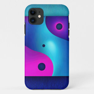 Capa Para iPhone 11 Simetria Espiritual: Abstrato Brilhante Yin Yang