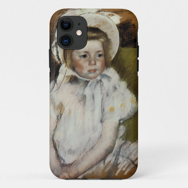 Capa Para iPhone 11 Simone em um Bonnet Branco (Verso)