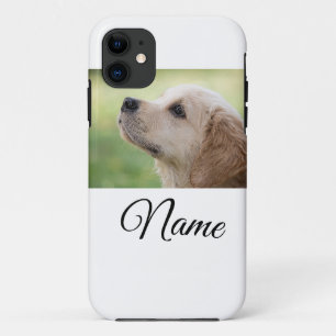 Capa Para iPhone 11 Simple colorful animal add name photo custom throw