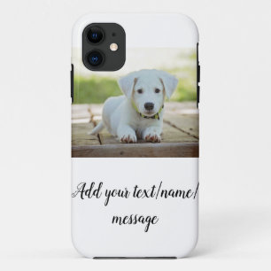 Capa Para iPhone 11 simples e mínimo adicione a colagem do nome de fo