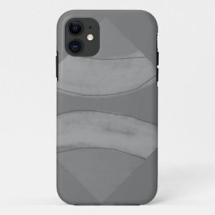 Capa Para iPhone 11 simples e personalizado BLACK mandala monograma ad