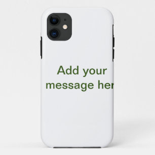 Capa Para iPhone 11 Simples minimal verde adicione seu texto nome foto