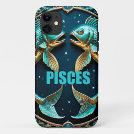 Capa Para iPhone 11 sinal de astrologia de peixes