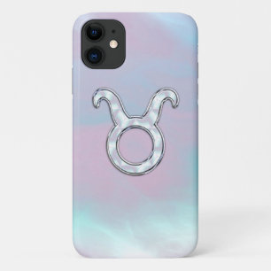 Capa Para iPhone 11 Sinal de Mãe de Pearl Nacre Style Taurus Zodiac