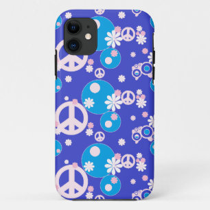 Capa Para iPhone 11 sinal de paz azul