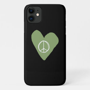 Capa Para iPhone 11 Sinal de Paz Coração
