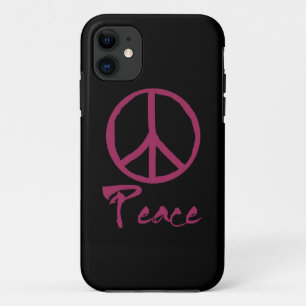 Capa Para iPhone 11 Sinal de paz retro