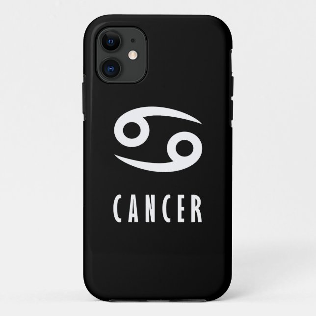 Capa Para iPhone 11 sinal zodiótico do cancer (Verso)