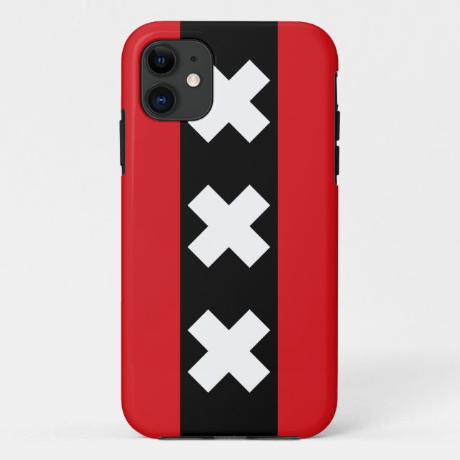 Capa Para iPhone 11 Sinalizador Amesterdã (Verso)