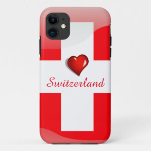 Capa Para iPhone 11 Sinalizador brilhante de Suiça