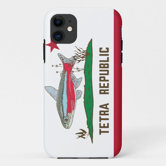 Capa Para iPhone 11 Sinalizador da República Tetra (Verso)
