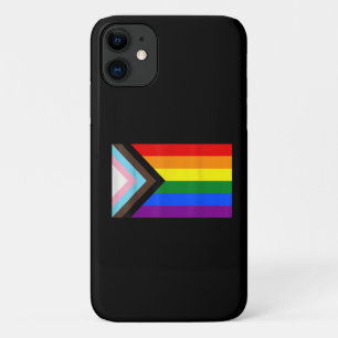 Capa Para iPhone 11 Sinalizador do Orgulho de Progresso LGBT - Camisa