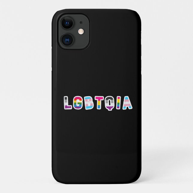 Capa Para iPhone 11 Sinalizador do Orgulho LGBT Asexual Bi Pansexual (Verso)