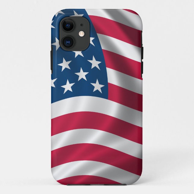 Capa Para iPhone 11 Sinalizador EUA (Verso)