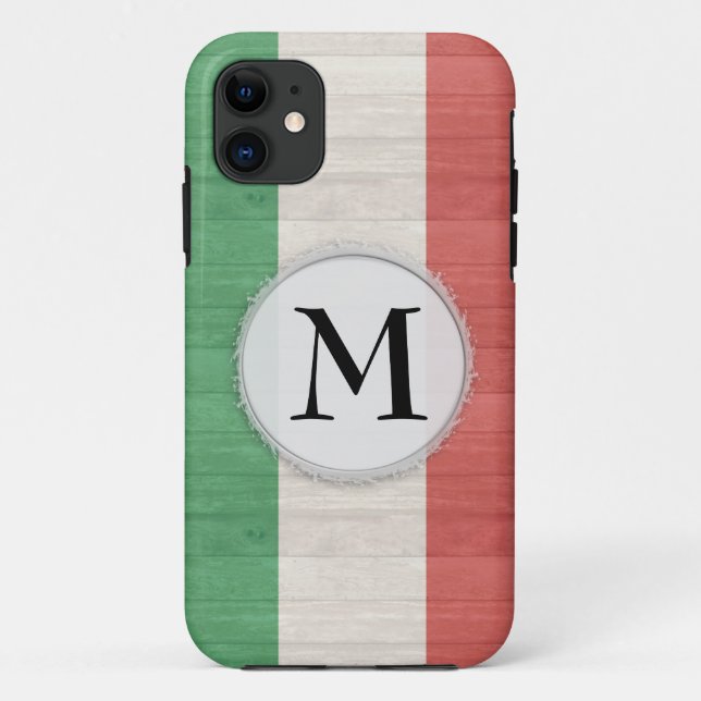 Capa Para iPhone 11 Sinalizador italiano personalizável iPhone 11 (Verso)