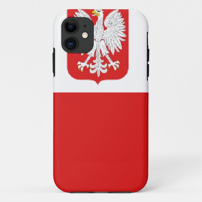 Capa Para iPhone 11 sinalizador Polônia (Verso)