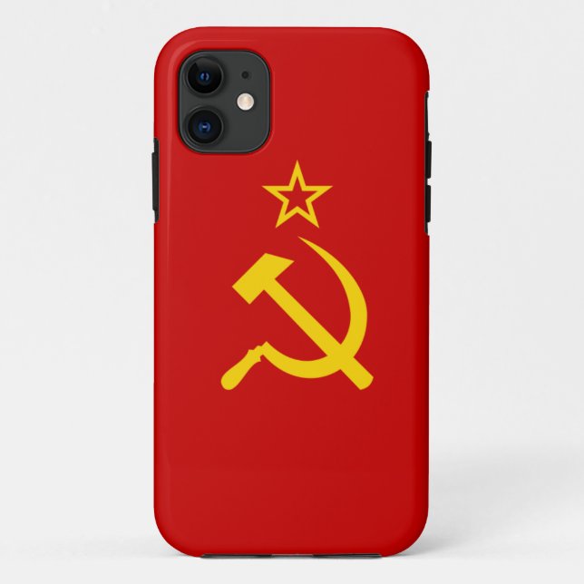 Capa Para iPhone 11 sinalizador USSR (Verso)