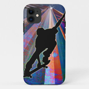 Capa Para iPhone 11 Skate em um raio da construção