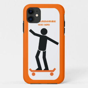 Capa Para iPhone 11 Skateboarder no seu skate personalizado