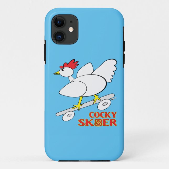 Capa Para iPhone 11 Skater Cocky (Verso)