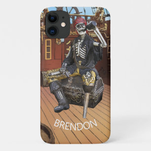 Capa Para iPhone 11 Skeleton de navio pirata