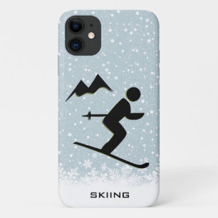 Capa Para iPhone 11 Skiing Design Smartphone Case