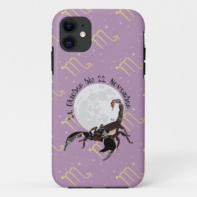 Capa Para iPhone 11 Skorpion 24. Okt. - 22. Nov. Apple iPhone Hülle (Verso)