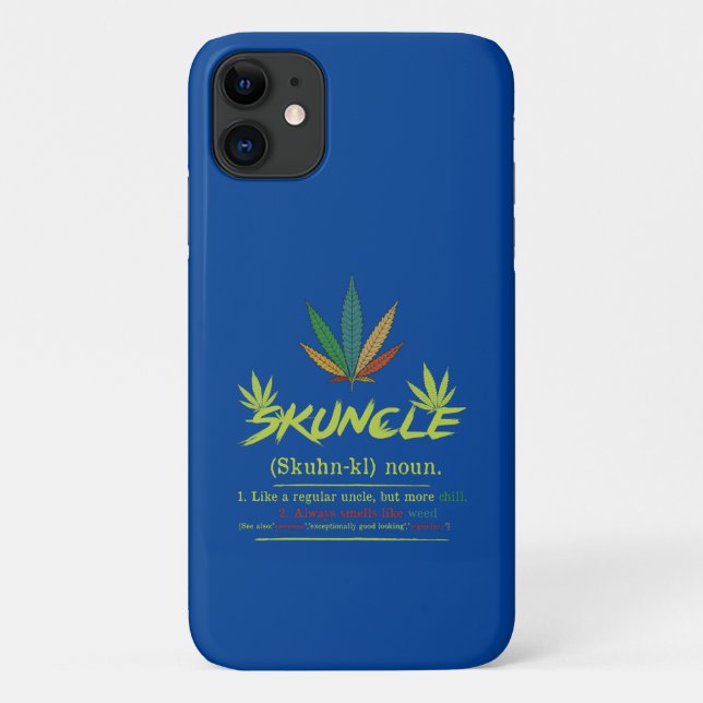 Capa Para iPhone 11 Sktio Definition Weed Fumando Tio Engraçado Stonis (Verso)