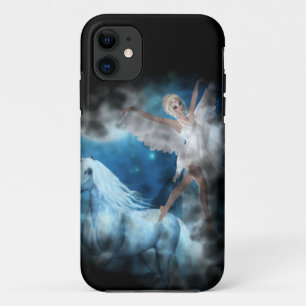 Capa Para iPhone 11 Sky Faerie Asparas e Unicorn Vignette