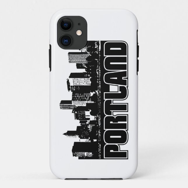 Capa Para iPhone 11 Skyline de Portland (Verso)