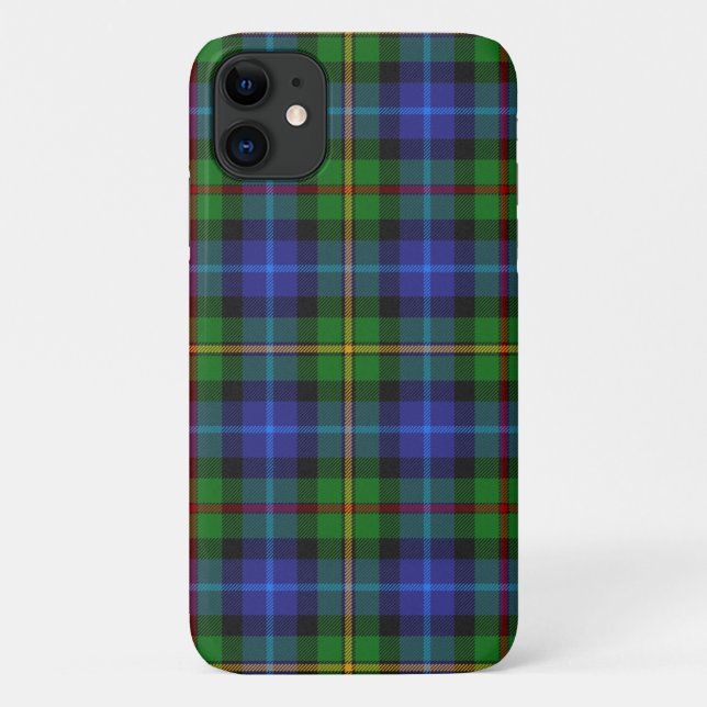 Capa Para iPhone 11 Smith Clan Scottish Tartan Xadrez Pattern (Verso)
