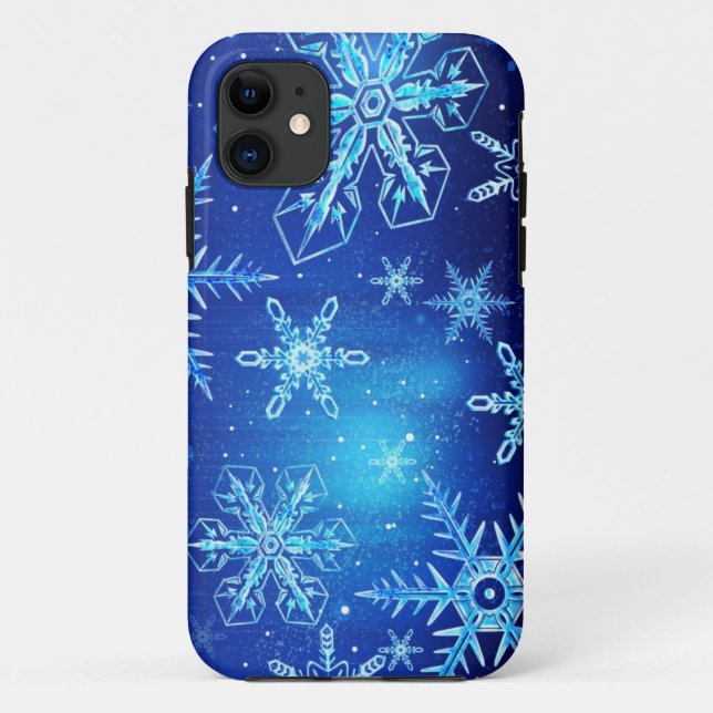 Capa Para iPhone 11 Snowflakes iphone case (Verso)