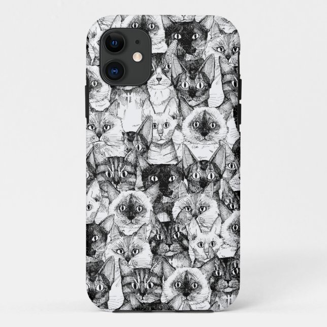 Capa Para iPhone 11 só gatos (Verso)