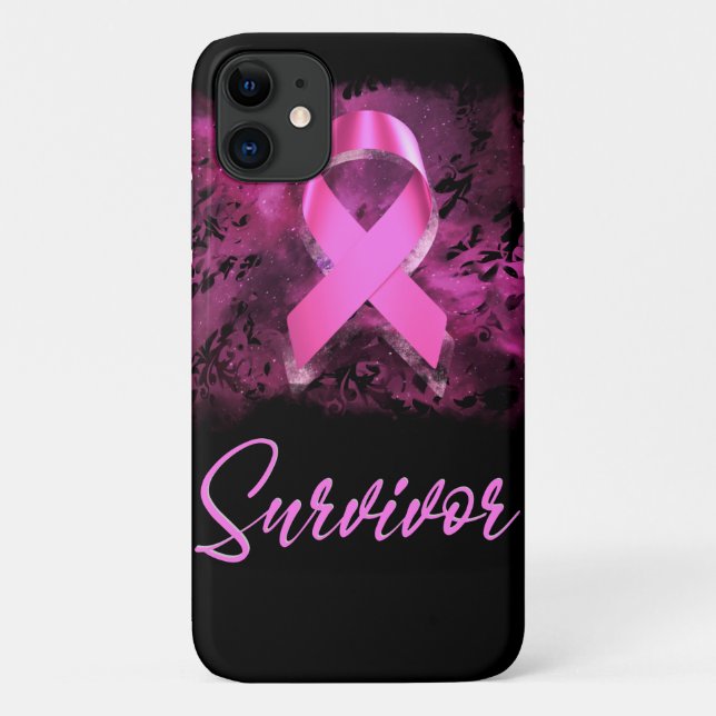 Capa Para iPhone 11 Sobrevivência, apoio à conscientização do cancer (Verso)