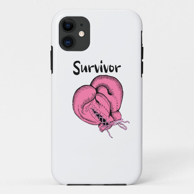 Capa Para iPhone 11 sobrevivente do câncer da mama (Verso)