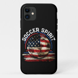 Capa Para iPhone 11 Soccer Spirit USA, Soccer Fan