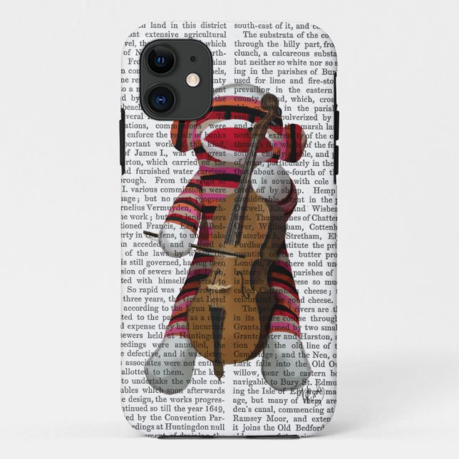 Capa Para iPhone 11 Sock Monkey e Cello (Verso)