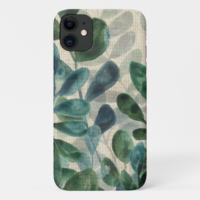 Capa Para iPhone 11 Sofisticação Verdant - Folhas Tropicais (Verso)
