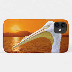 Capa Para iPhone 11 Sol branco-americano Pelicano em Corfu