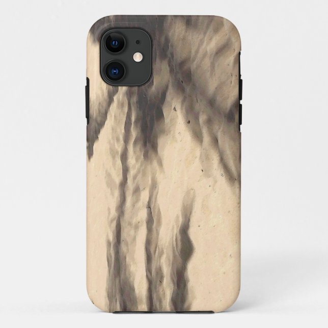 Capa Para iPhone 11 Sombras na areia (Verso)