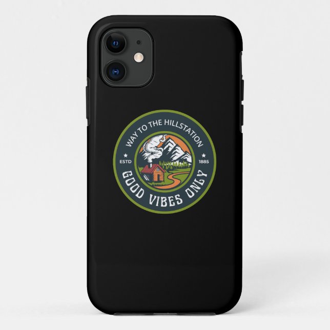 Capa Para iPhone 11 Somente Boas Vibrações (Verso)