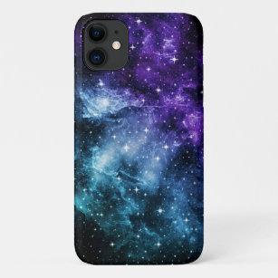 Capa Para iPhone 11 Sonho de Nebulosa da Galáxia de Teto Roxo #1