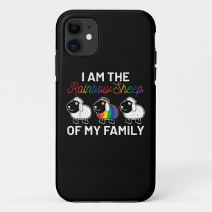 Capa Para iPhone 11 Sou ovelha arco-íris da minha família Presente