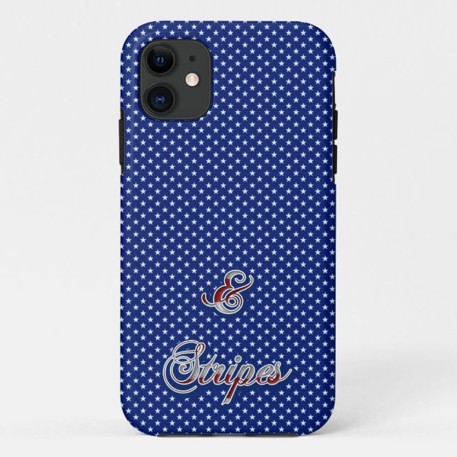 Capa Para iPhone 11 Starry Pattern Stars and Stripes Funny (Verso)