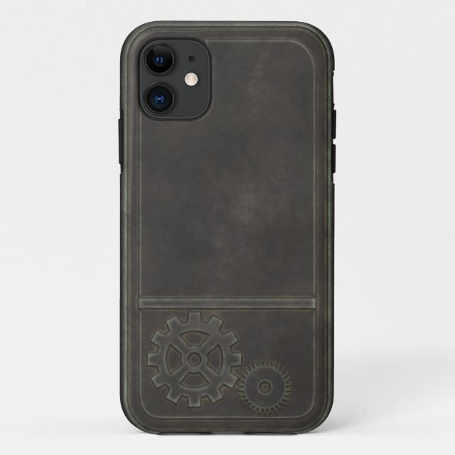 Capa Para iPhone 11 Steampunk de bronze (Verso)