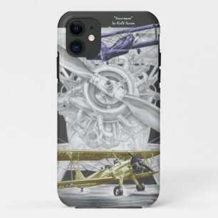 Capa Para iPhone 11 Stearman Biplane